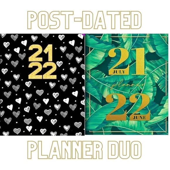 🟢DONATING 12/15!🟢 2 NEW Planners Botanical & Heart Calendars NWT - Picture 1 of 15